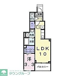 アルソーレ 1LDKの間取図画像