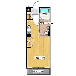ガーデンコート ワンルームの間取図画像
