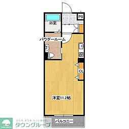 ガーデンコート ワンルームの間取図画像
