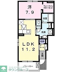 オリージャ 1LDKの間取図画像