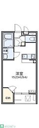 レオネクストミモザ 1Kの間取図画像