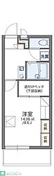 レオパレスアートヒルズ 1Kの間取図画像