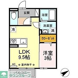 プレミスト6 1LDKの間取図画像