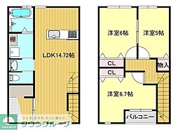 ロハスオマージュ 3LDKの間取図画像