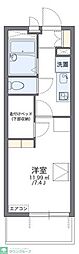 レオパレス東本町 1Kの間取図画像