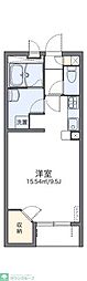 レオネクストホワイトバーチ2 1Kの間取図画像