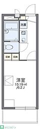 レオパレスハナブサNara 1Kの間取図画像