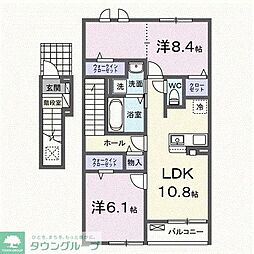 クローリス III 2LDKの間取図画像