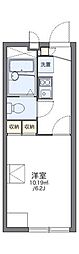 レオパレスHARASHIMA 1Kの間取図画像