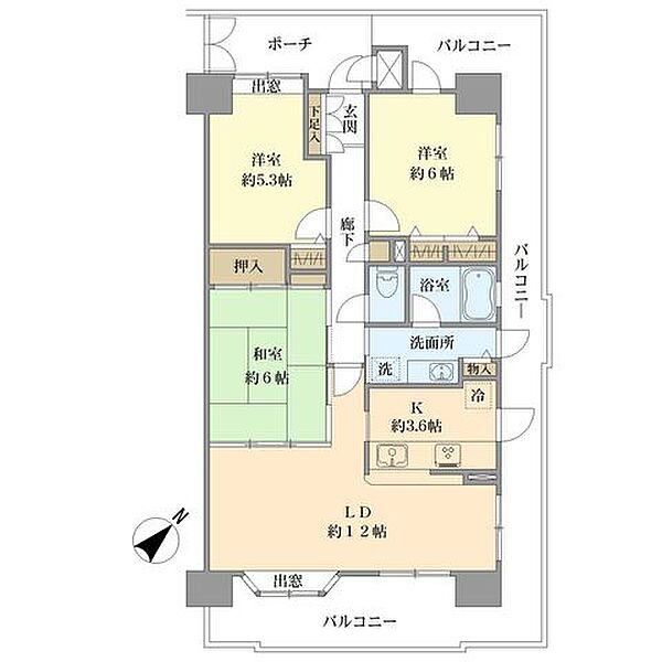 間取りを拡大表示