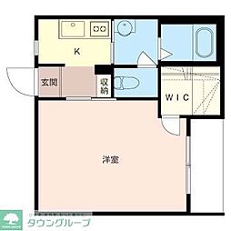 HaleKapua 1Kの間取図画像
