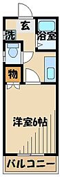 ヒルサイドフォーラム-1 1Kの間取図画像