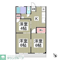 井上ハイツ 3SDKの間取図画像