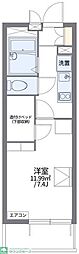 レオパレスYOSHIKO 1Kの間取図画像