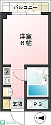 メゾンドノア狭間 ワンルームの間取図画像