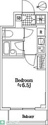 スパシエ八王子クレストタワー 1Kの間取図画像