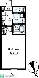 GRADUS京王堀之内 1Kの間取図画像