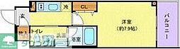 ステージグランデ八王子3 1Kの間取図画像