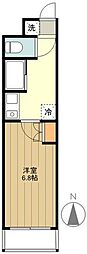 エストライフ八王子 1Kの間取図画像