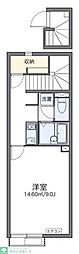 レオネクストｍａｐｌｅ 2階1Kの間取り