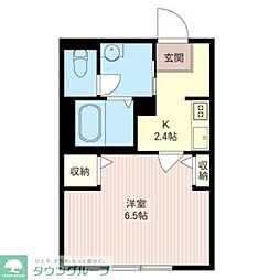 ファミールメゾン 3階1Kの間取り