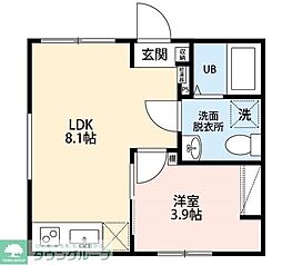 カンパネラ寺町 4階1LDKの間取り