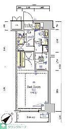 SHOKEN Residence八王子 2階1Kの間取り