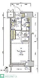 SHOKEN Residence八王子 6階1Kの間取り