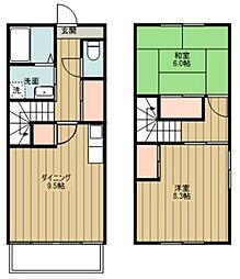 グランレーヴ 2LDKの間取り