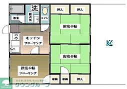 ハイムブドウ園 2階3DKの間取り