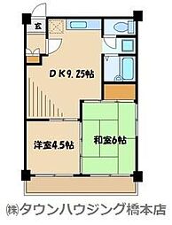 JR横浜線 橋本駅 バス16分 原宿下車 徒歩7分の賃貸アパート 1階2LDKの間取り