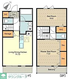 Sフォレスト51 2LDKの間取図画像