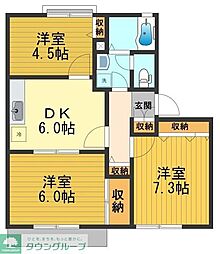 ファミーカルム 3DKの間取図画像