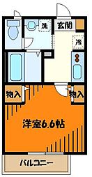 ファミールメゾン 1Kの間取図画像
