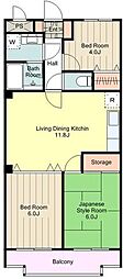 サクスィードシノザキ 3LDKの間取図画像