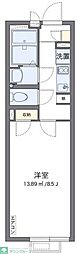 CLEINOあかつき 1Kの間取図画像