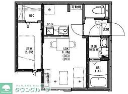 KEIAI RESIDENCE 西八王子IV 1LDKの間取図画像