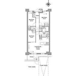 コンフォリア・リヴ八坂富士見 1階3LDKの間取り
