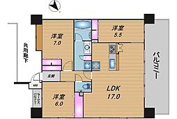 間取図画像 3LDK
