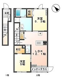 間取図画像 2LDK