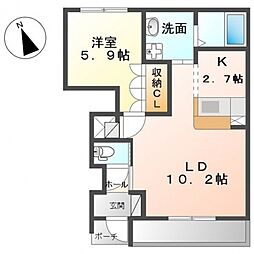 間取図画像 1LDK