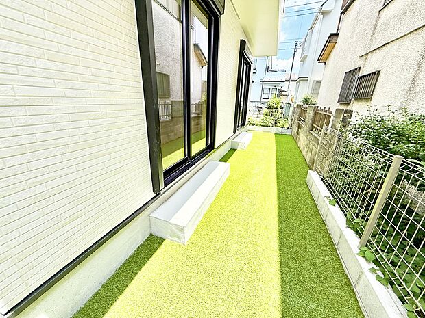 ■庭には芝生があります