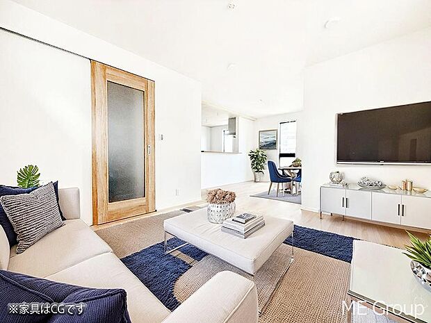 ■温もりを感じる、居心地のいいリビング