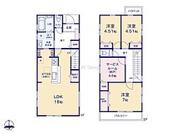 茅ヶ崎市松浪2丁目　新築戸建　全3棟　3号棟