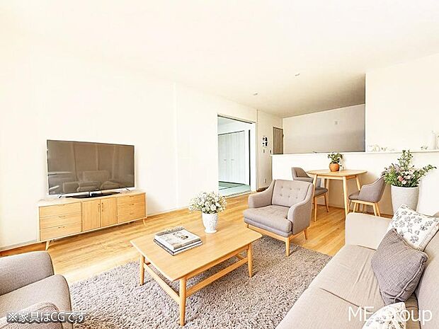 ■心落ち着く場所、ゆったり過ごせるリビング