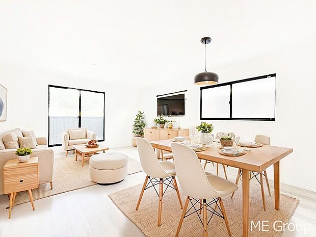 ■家具の配置がしやすく模様替えも楽しめる空間※家具はCGです