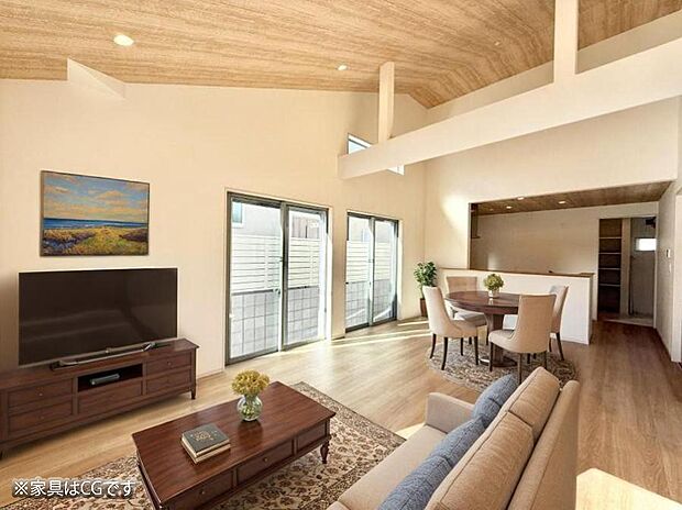 ■くつろぎと笑顔が集まる、心温まるリビング