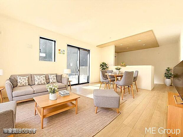 ■くつろぎと笑顔が集まる、心温まるリビング