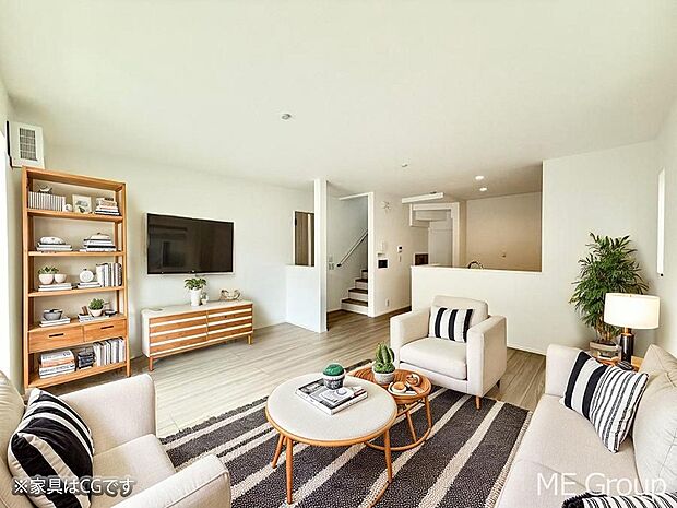 ■くつろぎと笑顔が集まる、心温まるリビング