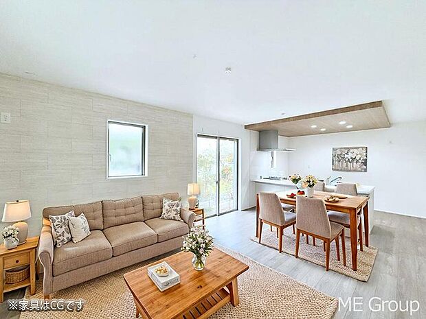 ■くつろぎと笑顔が集まる、心温まるリビング